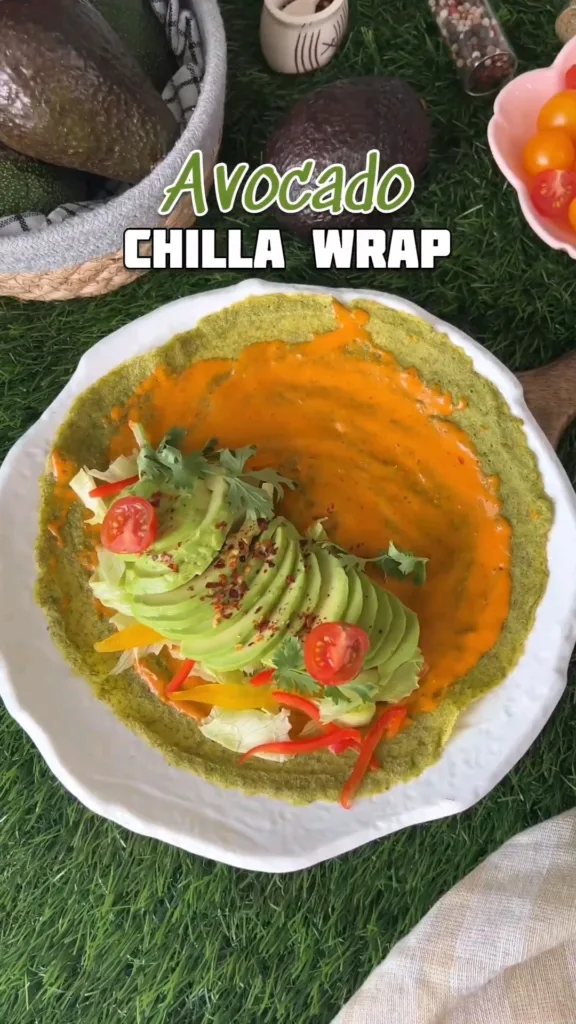 Avocado Chilla Wraps