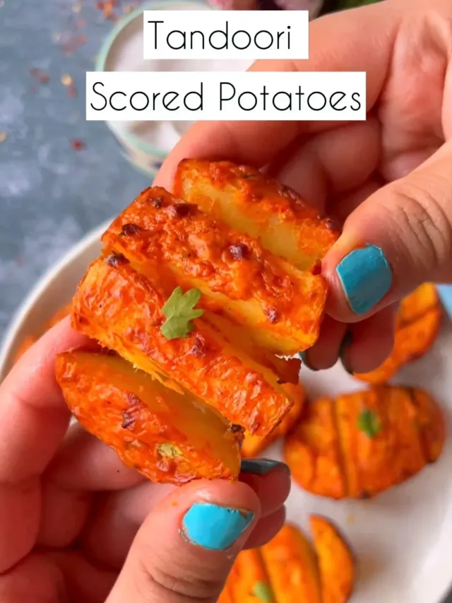 Elevate Your Snacking Game with Tandoori Scored Potatoes