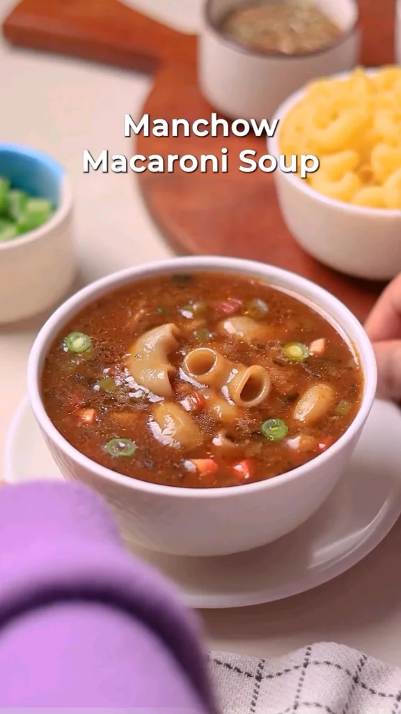 Manchow Macaroni Soup