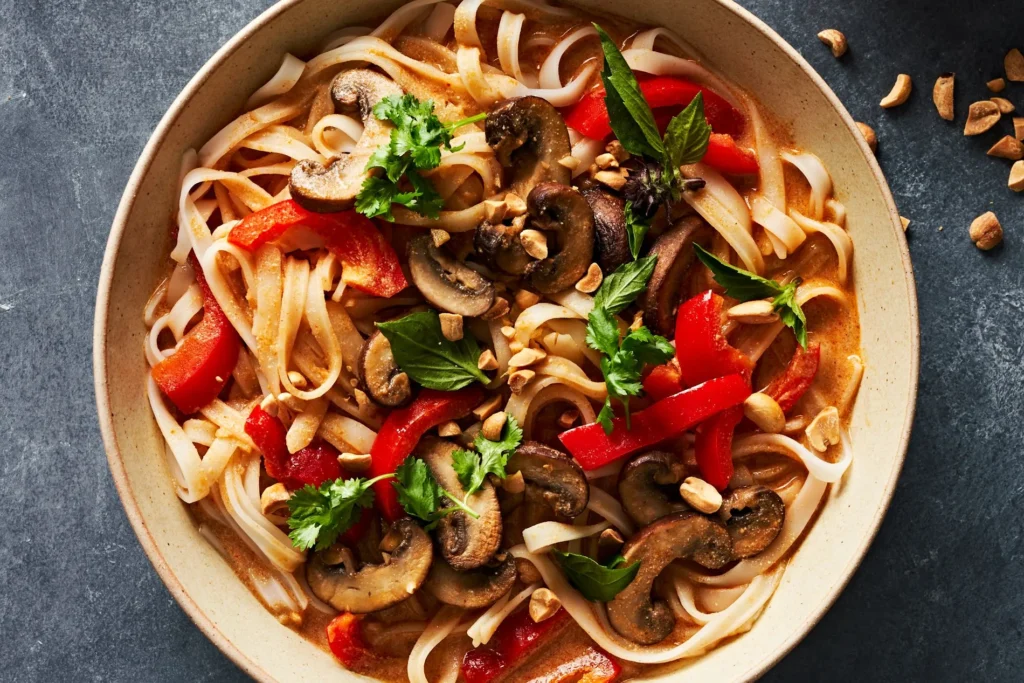 Creamy Peanut-Lime Chicken With Noodles