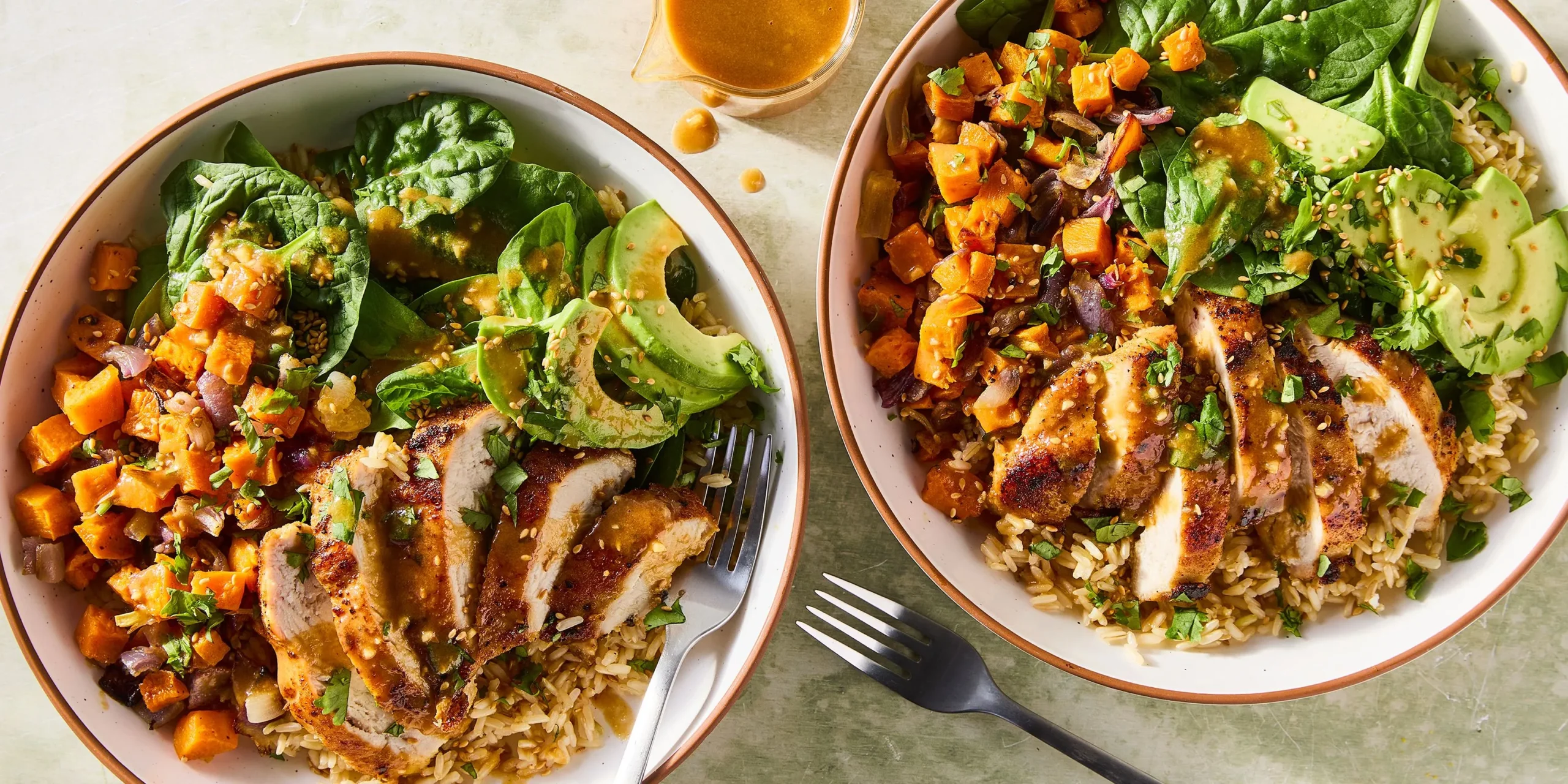 Peanut Chicken Protein Bowls