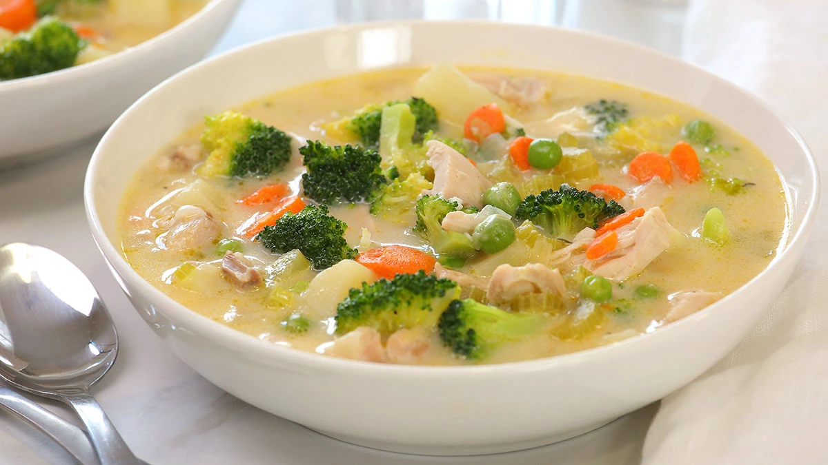 Creamy Chicken Vegetable Soup