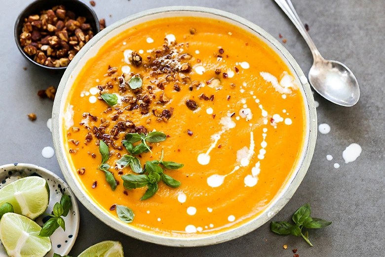 Creamy Sweet Potato with Ginger Soup