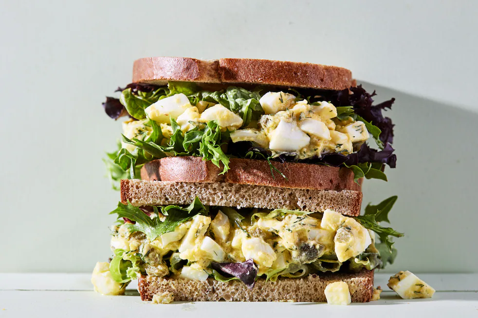 Pickled Egg Salad Sandwich