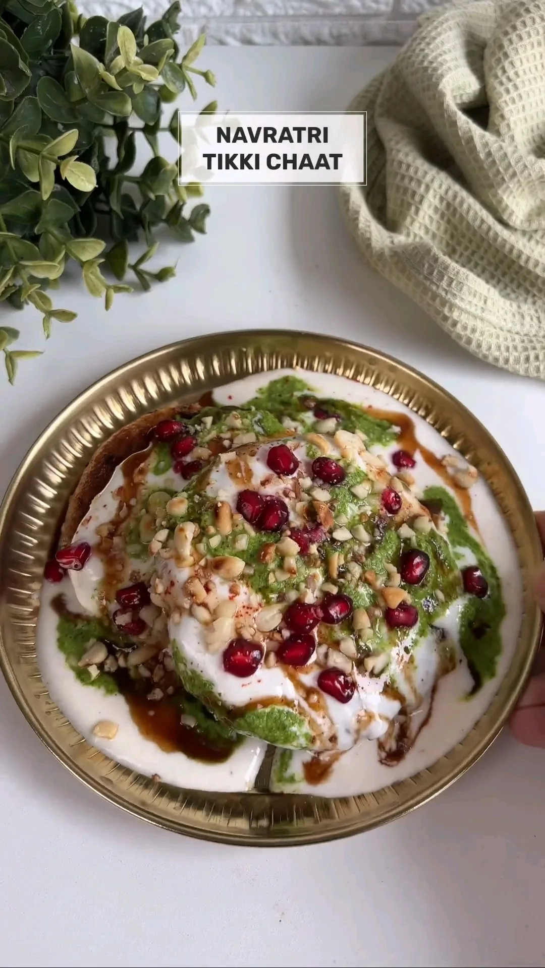 Sweet Potato and Sabudana Tikki Chaat